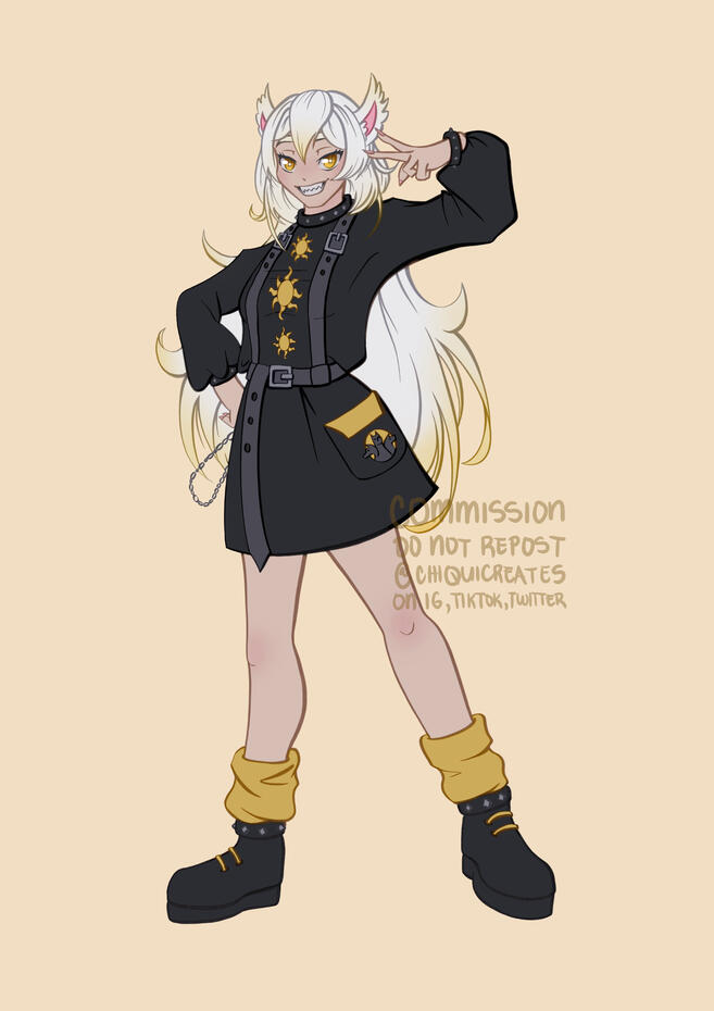 Flat Color Full Body + Character Design